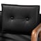Baxton Studio Marcena Mid-Century Modern Black Imitation Leather Upholstered 2-Piece Wood Dining Chair Set Set of 2 188-11663-ZORO - alternate 5